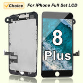 For iPhone 8 Plus 8P LCD Display Full Set Screen Replacement Kit Touch Digitizer Assembly with Front Camera A1864 A1897 A1898